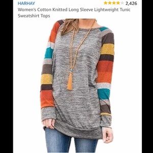 •HARHAY• Women’s Long Sleeve Lightweight Tunic•